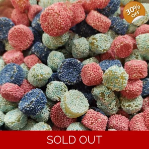Mini Jelly Buttons - Blue and Pink Aniseed Spogs Retro Sweets